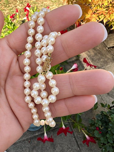 Collier Collier de perles de culture, fermoir en or jaune 18K 58 Facettes 1793