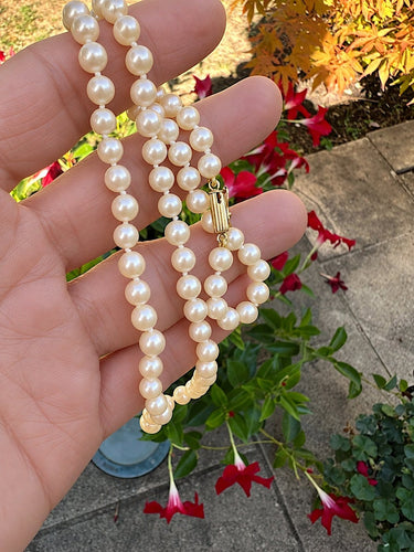 Collier Collier de perles de culture, fermoir en or jaune 18K 58 Facettes 1793