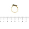 Bague 55 Bague en or blanc et jaune 18k avec diamants 58 Facettes 36405