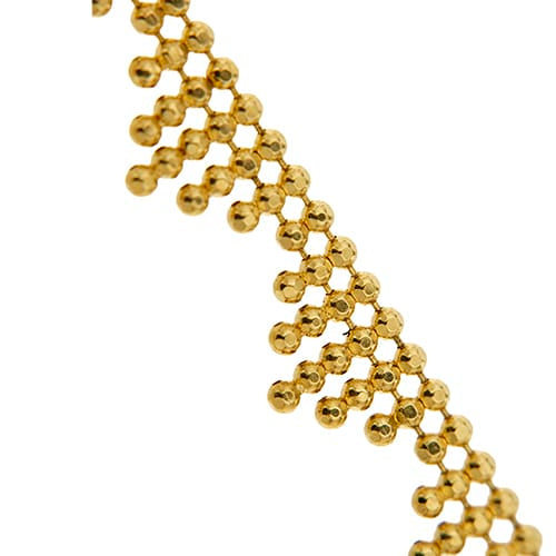 Collier Unoaerre - Collier en or jaune 18 kt à mailles boules 58 Facettes 42065