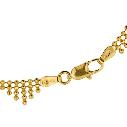 Collier Unoaerre - Collier en or jaune 18 kt à mailles boules 58 Facettes 42065