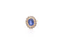 Bague 53 Bague vintage en platine et or 18k saphir de Ceylan et diamants 58 Facettes 26609-26691