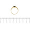 Bague 60 Chevalière en or jaune et blanc 18 kt avec topaze 58 Facettes 40909