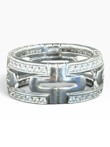 Bague 48 BVLGARI Parentesi - Bague en or blanc et diamants 58 Facettes Bague-Bvlgari-Parentesi