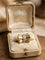 Bague 54 Bague vintage années 50-60 en or jaune 18 kt et diamants 58 Facettes 539/26 C