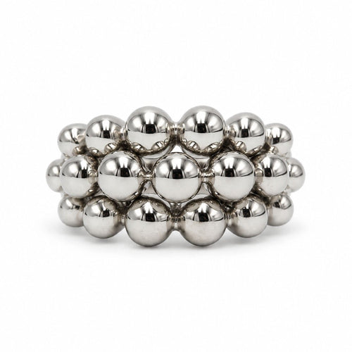 Bague 50 Boucheron - Bague Grains de raisins en or blanc 18k 58 Facettes 1430