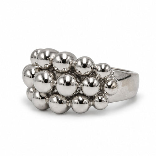 Bague 50 Boucheron - Bague Grains de raisins en or blanc 18k 58 Facettes 1430