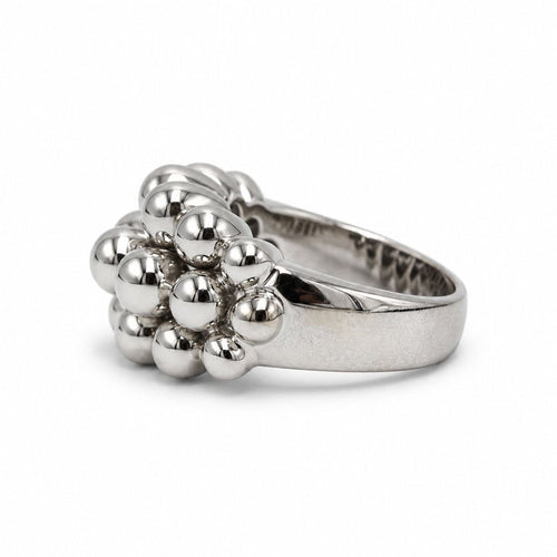 Bague 50 Boucheron - Bague Grains de raisins en or blanc 18k 58 Facettes 1430