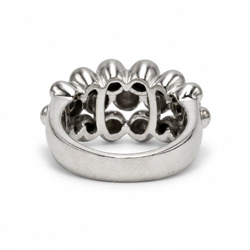 Bague 50 Boucheron - Bague Grains de raisins en or blanc 18k 58 Facettes 1430