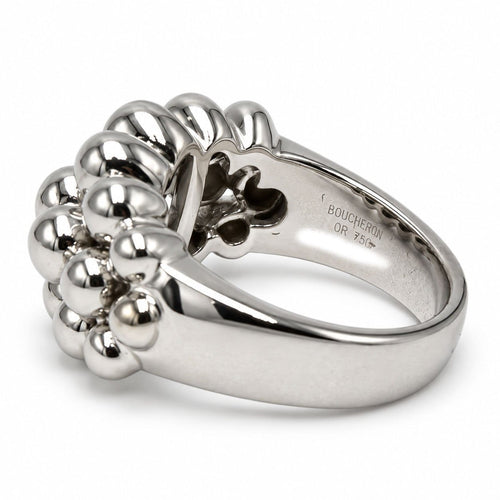 Bague 50 Boucheron - Bague Grains de raisins en or blanc 18k 58 Facettes 1430