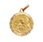 Pendentif E. Dropsy - Médaille ancienne en or rose 18k, angelot 58 Facettes A07830