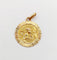 Pendentif E. Dropsy - Médaille ancienne en or rose 18k, angelot 58 Facettes A07830