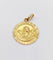 Pendentif E. Dropsy - Médaille ancienne en or rose 18k, angelot 58 Facettes A07830