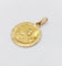 Pendentif E. Dropsy - Médaille ancienne en or rose 18k, angelot 58 Facettes A07830