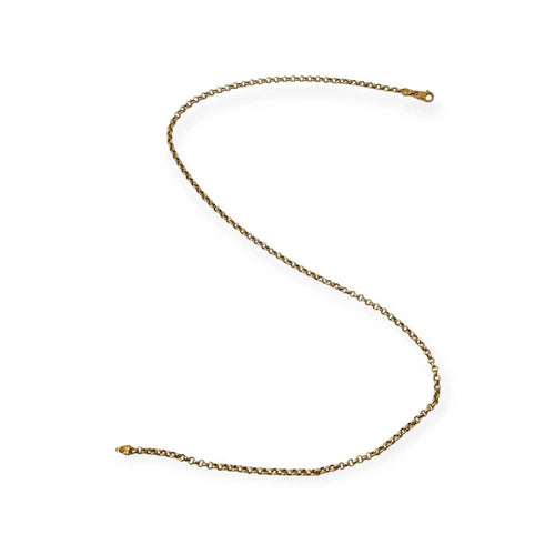 Collier Chaîne en or jaune 750 maille jaseron, 46 cm 58 Facettes 330102783