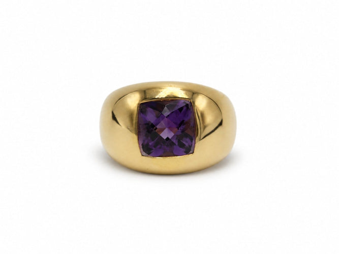 Bague 51 Boucheron - Bague en or jaune 750 et améthyste 58 Facettes 1431