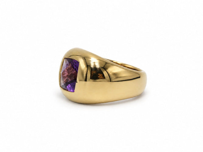 Bague 51 Boucheron - Bague en or jaune 750 et améthyste 58 Facettes 1431