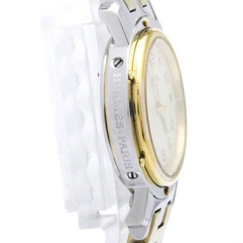 Montre Hermès - Montre Clipper quartz en acier inoxydable et métal plaqué 58 Facettes scr6p1rjja