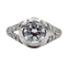 Bague 48.5 Art déco - Bague solitaire en platine et diamant 0,85 ct 58 Facettes A07832