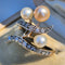Bague 60 Art Nouveau - Bague duchesse en or jaune 18k, perles et diamants 58 Facettes Bague-002