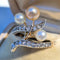 Bague 60 Art Nouveau - Bague duchesse en or jaune 18k, perles et diamants 58 Facettes Bague-002