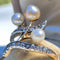 Bague 60 Art Nouveau - Bague duchesse en or jaune 18k, perles et diamants 58 Facettes Bague-002