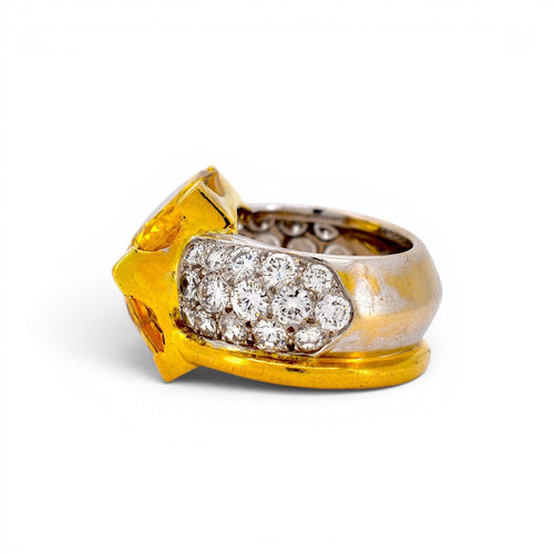 Bague 50 Jean Vendôme - Bague en or 18k, saphirs et diamants 58 Facettes RI-1006
