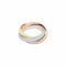 Bague 59 Cartier Trinity - Bague trois ors et diamants 58 Facettes 35962