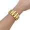 Bracelet Bracelet Tank en or jaune et or rose 750 58 Facettes 35924