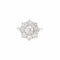 Bague 52 Bague marguerite en or blanc et platine sertie de diamants 58 Facettes 36014