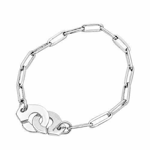 Bracelet Dinh Van Menottes - Bracelet en or blanc 58 Facettes 36017