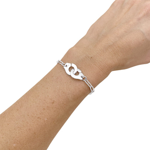 Bracelet Dinh Van Menottes - Bracelet en or blanc 58 Facettes 36017