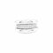 Bague 54 Bague à godrons en or blanc et diamants 58 Facettes 35938