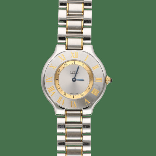 Montre Cartier 21 Must - Montre en acier quartz 31 mm 58 Facettes FB11981