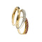 Bague 55 Trio de bagues rivière en or 18 ct avec saphirs, rubis et diamants 58 Facettes 29582