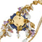 Collier Gabriella Rivalta - Collier fleur émaillée en or jaune 18 ct et diamants 58 Facettes 36199