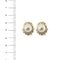 Boucles d'oreilles Boucles d’oreilles puces en or jaune 18 ct, perles et diamants 58 Facettes 38271