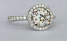 Bague 55 Bague solitaire en or blanc 18k et diamants 58 Facettes ring