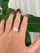 Bague 55 Bague solitaire en or blanc 18k et diamants 58 Facettes ring