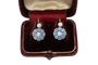 Boucles d'oreilles Boucles d'oreilles en or jaune 14 ct, argent, opales et diamants 58 Facettes 13602