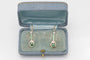 Boucles d'oreilles Boucles d'oreilles pendantes en or jaune, diamants et émeraudes 58 Facettes 13601