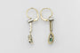 Boucles d'oreilles Boucles d'oreilles pendantes en or jaune, diamants et émeraudes 58 Facettes 13601