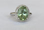 Bague 54 Bague cocktail en or blanc 18k, tourmaline et diamants 58 Facettes ring