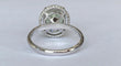 Bague 54 Bague cocktail en or blanc 18k, tourmaline et diamants 58 Facettes ring