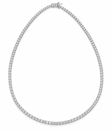 Collier Collier rivière en or blanc 18k et diamants naturels 58 Facettes Try