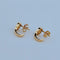 Boucles d'oreilles Boucles d'oreilles en or jaune, rubis et brillants 58 Facettes 2690340