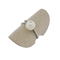 Bague en or blanc 18 carats, perle et brillants
