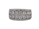Bague 53 Bague en or blanc 18k pavée de diamants 58 Facettes 1014