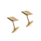 Boutons de manchette Boutons de manchette rectangulaires en or 18 ct trois ors 58 Facettes 35987