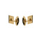 Boutons de manchette Boutons de manchette rectangulaires en or 18 ct trois ors 58 Facettes 35987